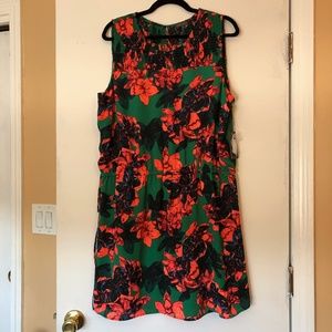 NWT Vince Camuto Tropical Print Dress XL